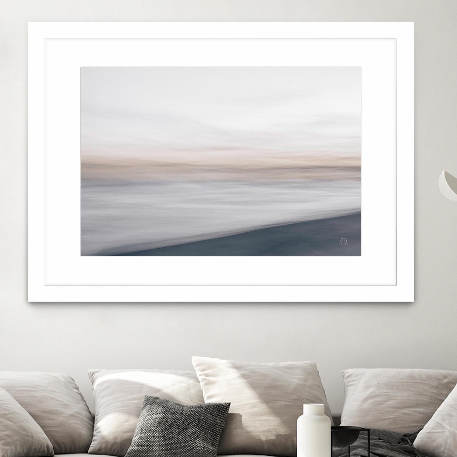 Waves Move Me I by Nathan Larson on GIANT ART - beige coastal & nautical waves