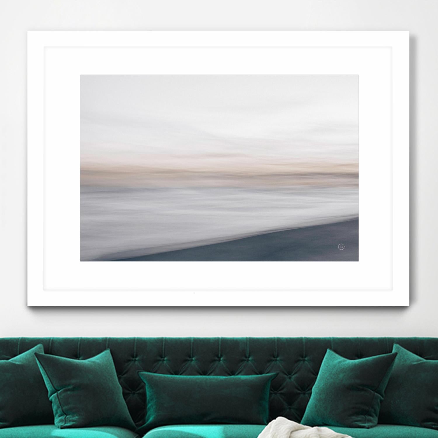 Waves Move Me I by Nathan Larson on GIANT ART - beige coastal & nautical waves