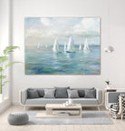 Setting Sail by Danhui Nai on GIANT ART - coastal & nautical blue