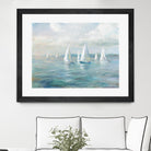 Setting Sail by Danhui Nai on GIANT ART - blue coastal & nautical sails