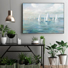 Setting Sail by Danhui Nai on GIANT ART - coastal & nautical blue