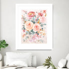 September Blooming II by Danhui Nai on GIANT ART - orange flowers peonies