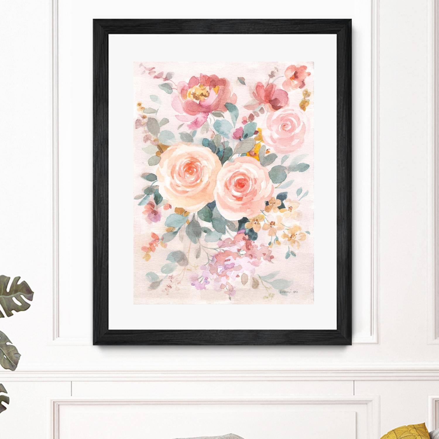 September Blooming II by Danhui Nai on GIANT ART - orange flowers peonies