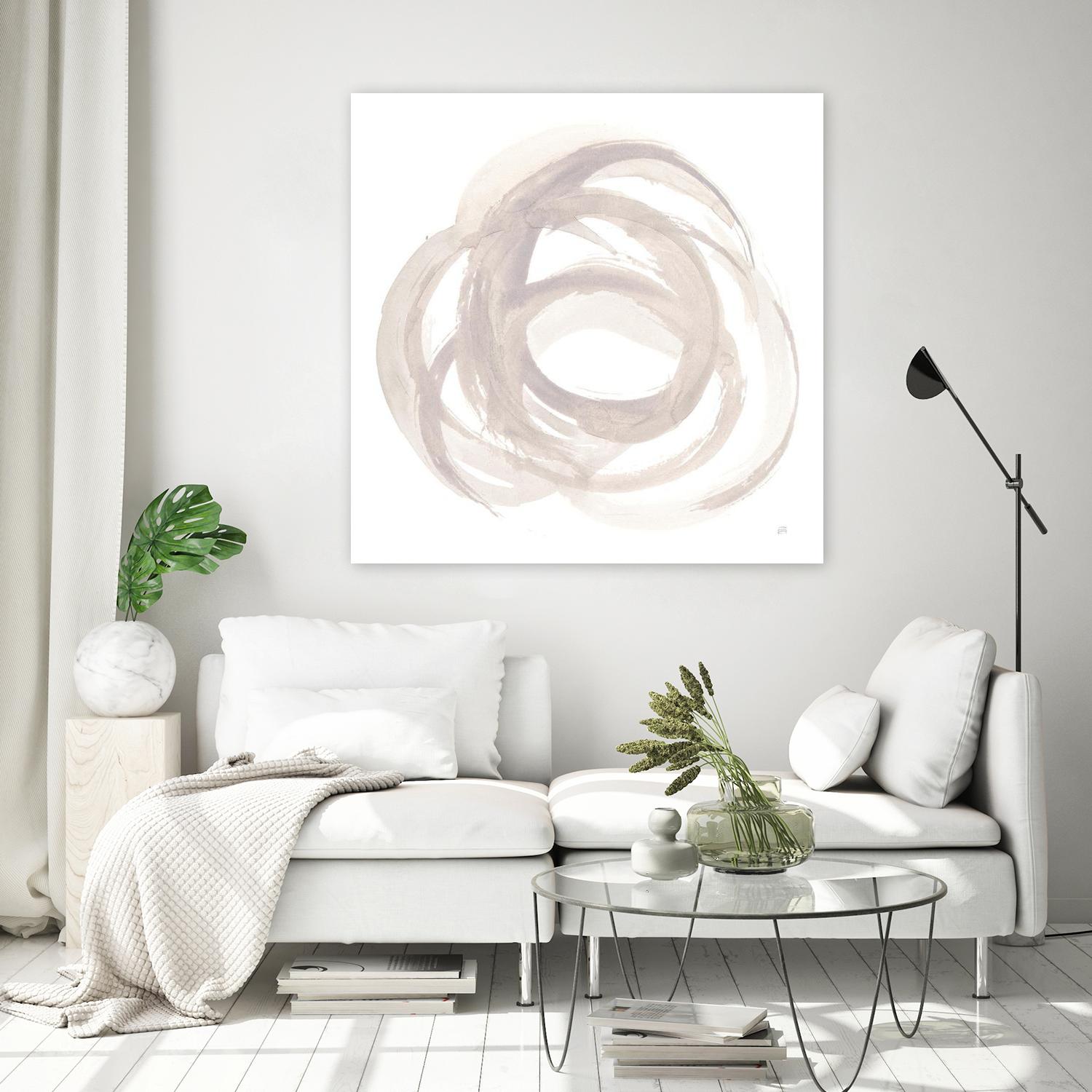 Coming Back II by Chris Paschke on GIANT ART - white shapes gray