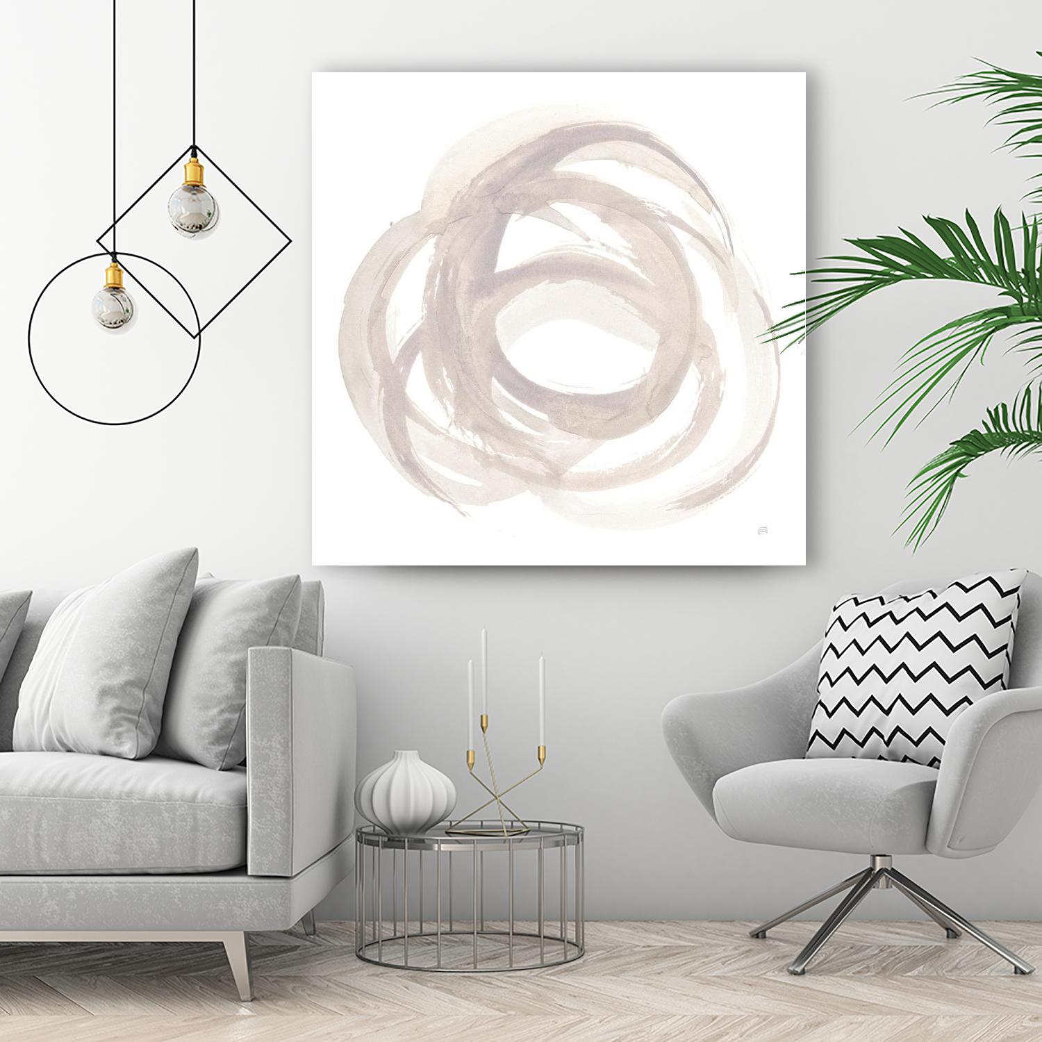 Coming Back II by Chris Paschke on GIANT ART - white shapes gray