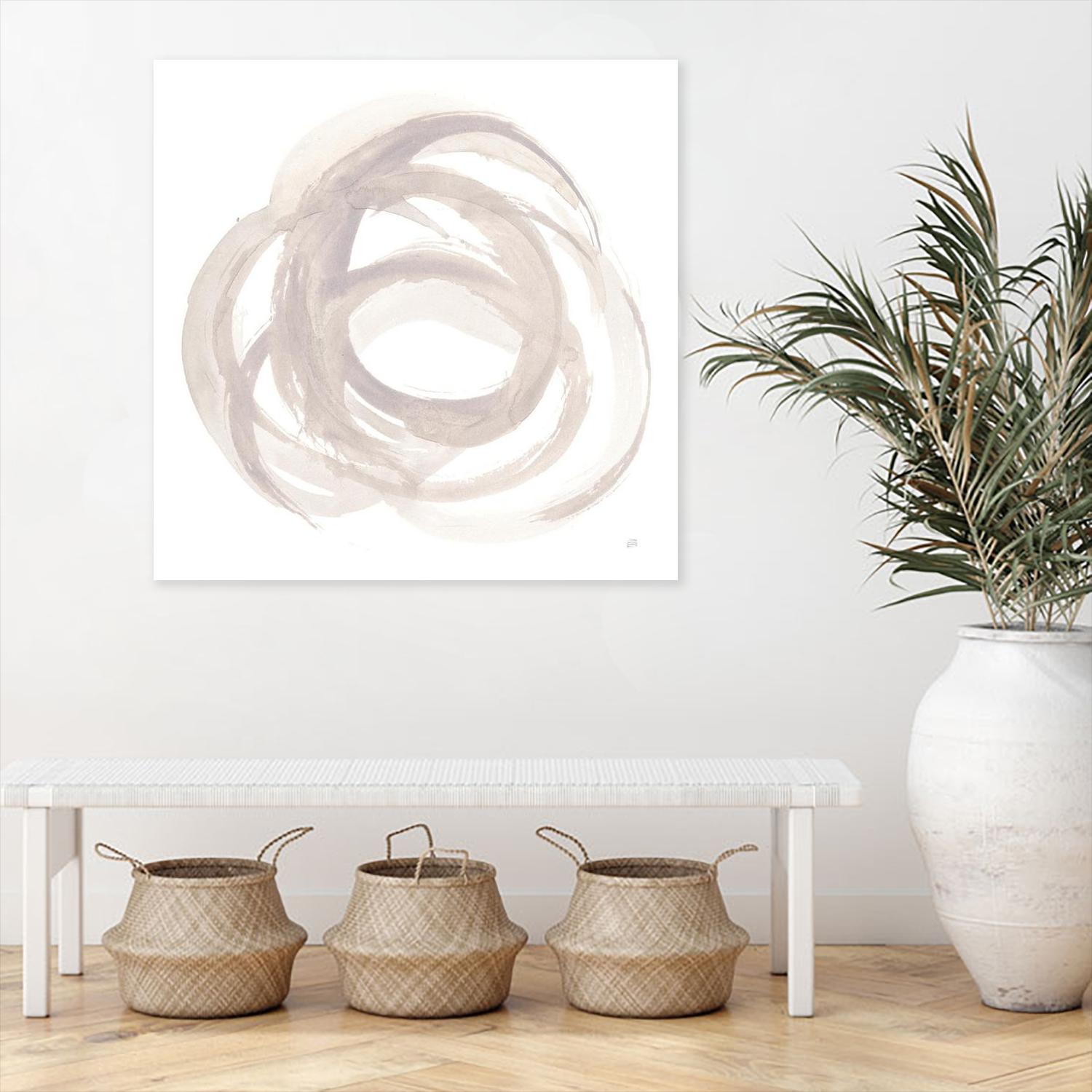 Coming Back II by Chris Paschke on GIANT ART - white shapes gray