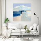 Sand and Sky by Julia Purinton on GIANT ART - blue coastal & nautical beige