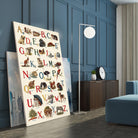 Schoolhouse Alphabet by Wild Apple on GIANT ART - juvenile abcs