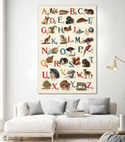 Schoolhouse Alphabet by Wild Apple on GIANT ART - juvenile abcs