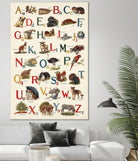 Schoolhouse Alphabet by Wild Apple on GIANT ART - juvenile abcs