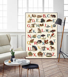 Schoolhouse Alphabet by Wild Apple on GIANT ART - juvenile abcs