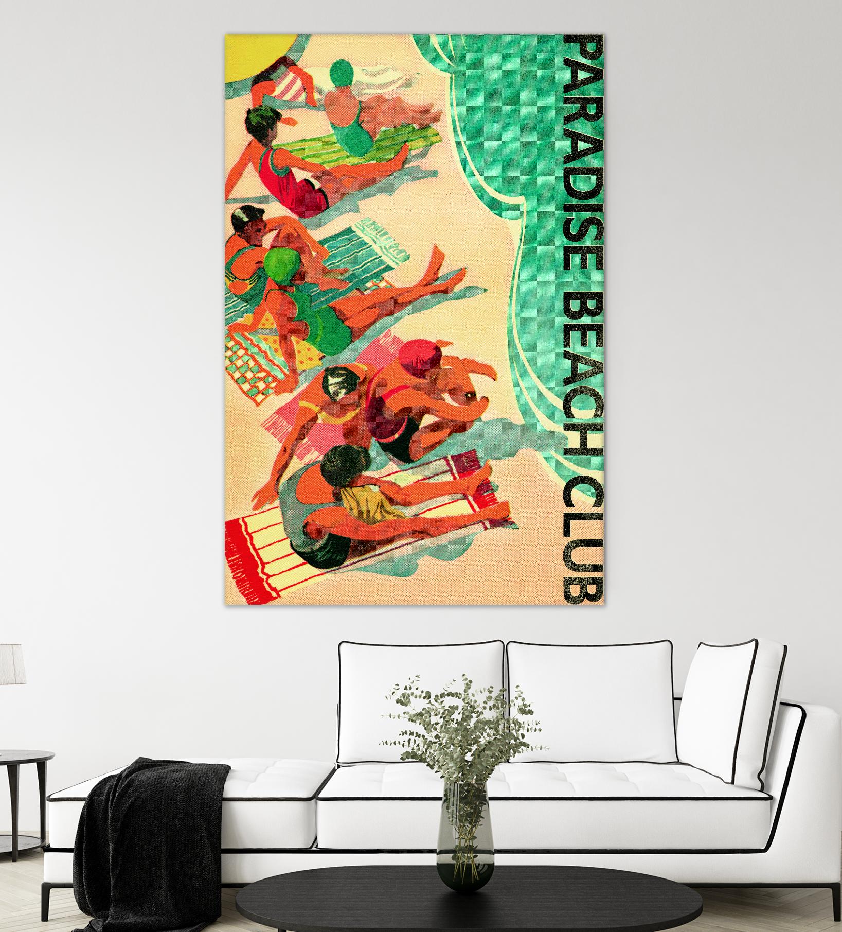 Paradise Beach Club by Portfolio on GIANT ART - beige tropical