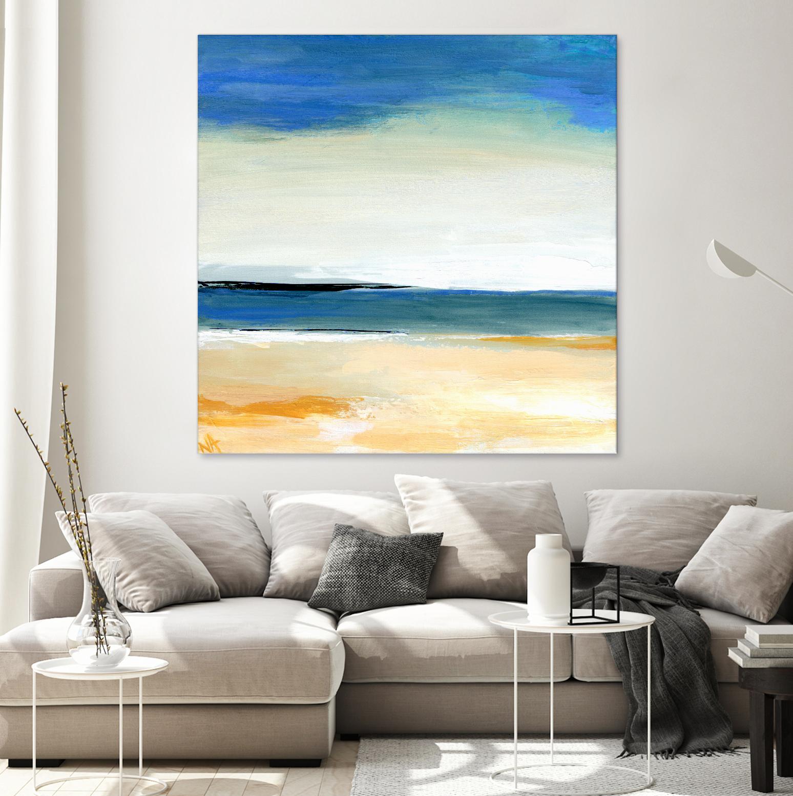 Seascape 2 by Niki Arden on GIANT ART - beige abstract