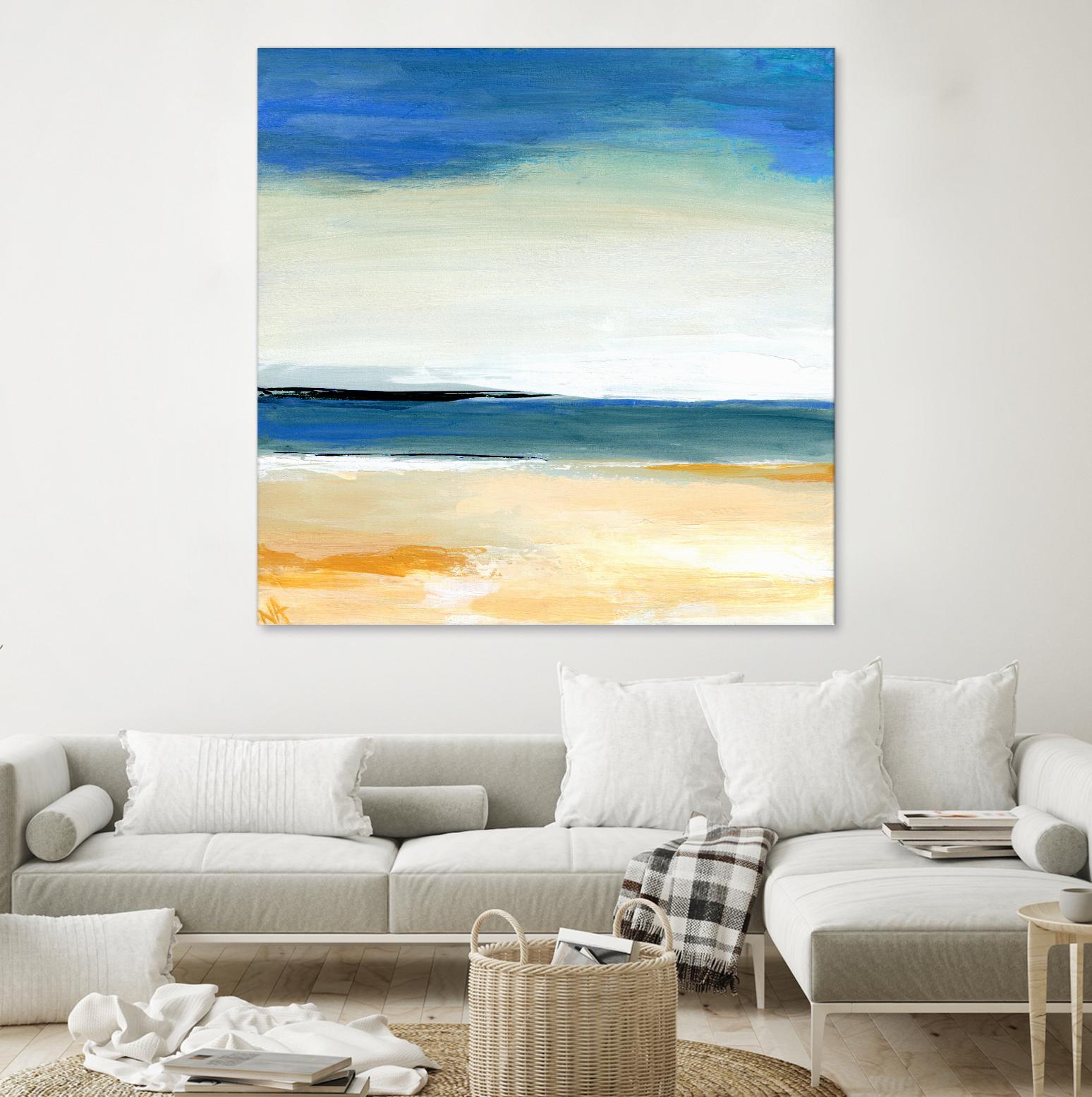 Seascape 2 by Niki Arden on GIANT ART - beige abstract