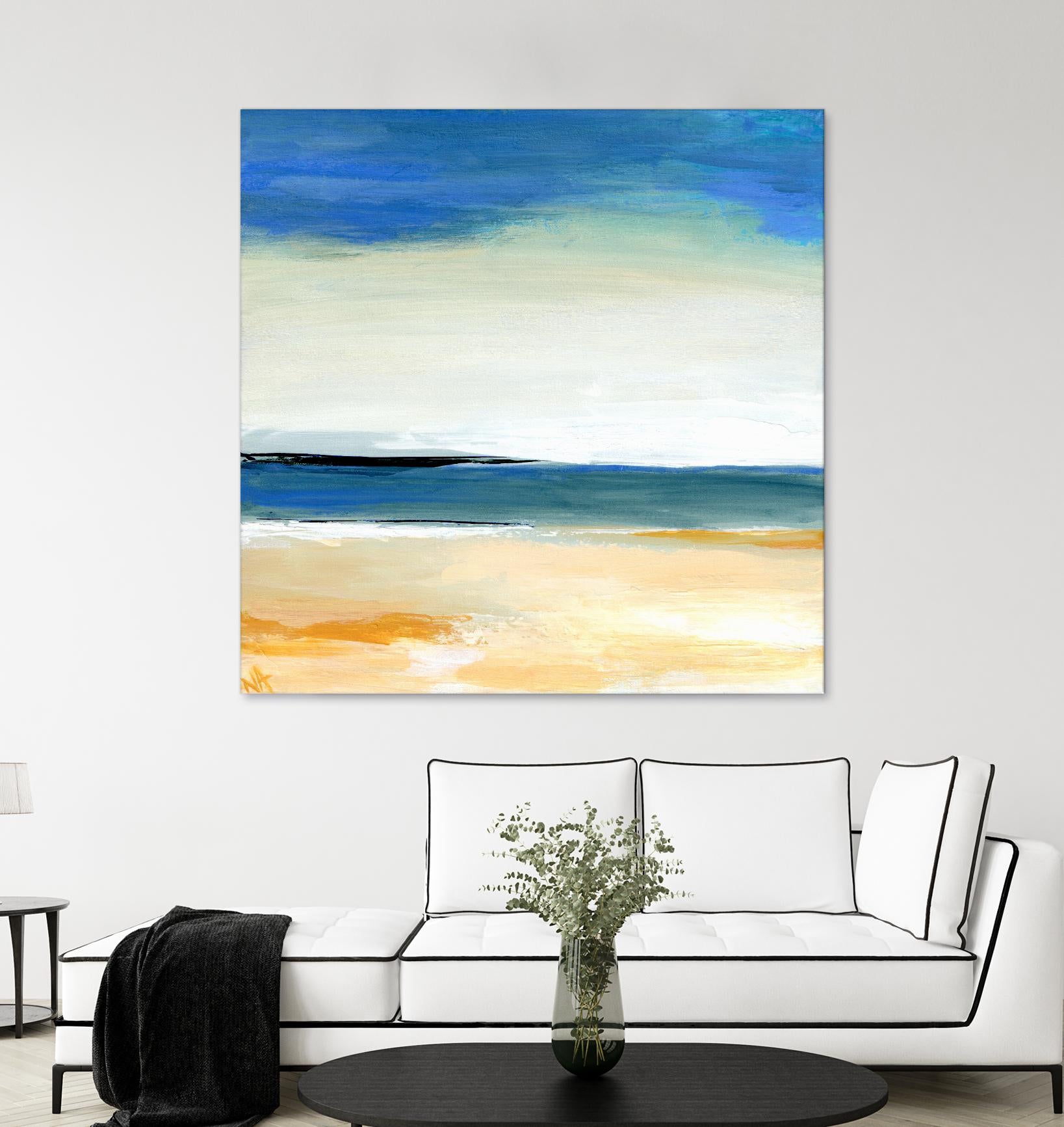 Seascape 2 by Niki Arden on GIANT ART - beige abstract