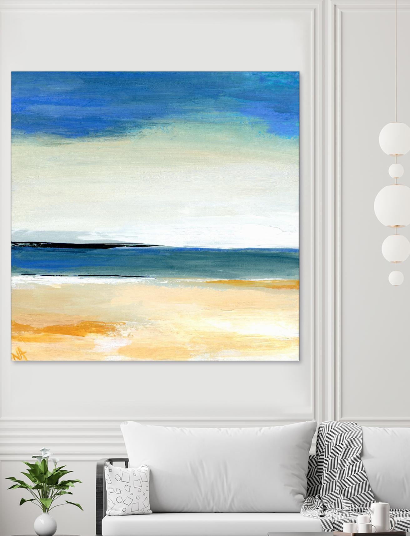 Seascape 2 by Niki Arden on GIANT ART - beige abstract