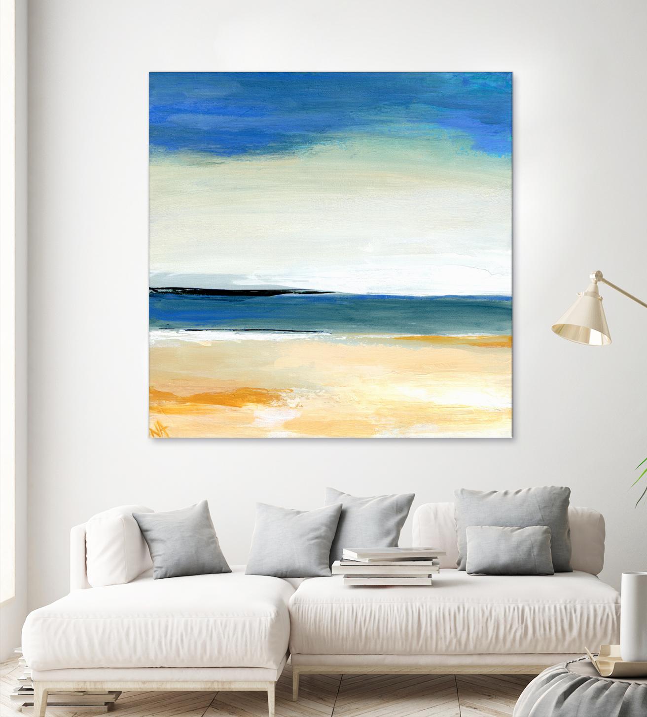 Seascape 2 by Niki Arden on GIANT ART - beige abstract