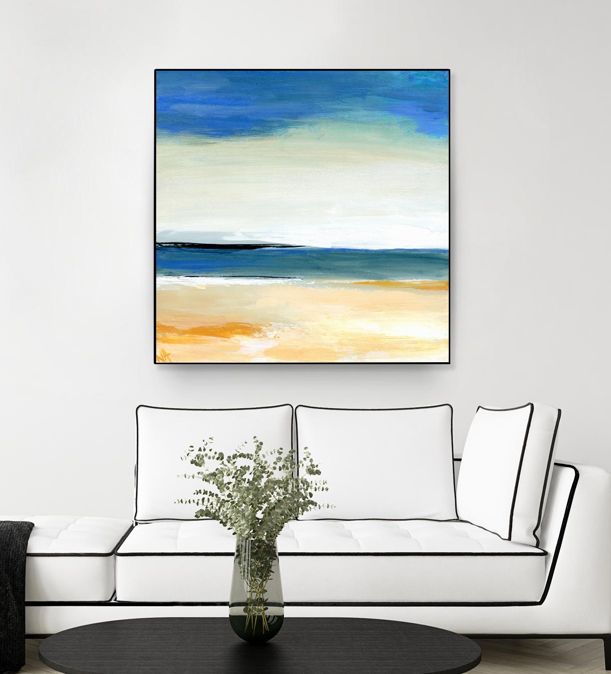 Seascape 2 by Niki Arden on GIANT ART - beige abstract