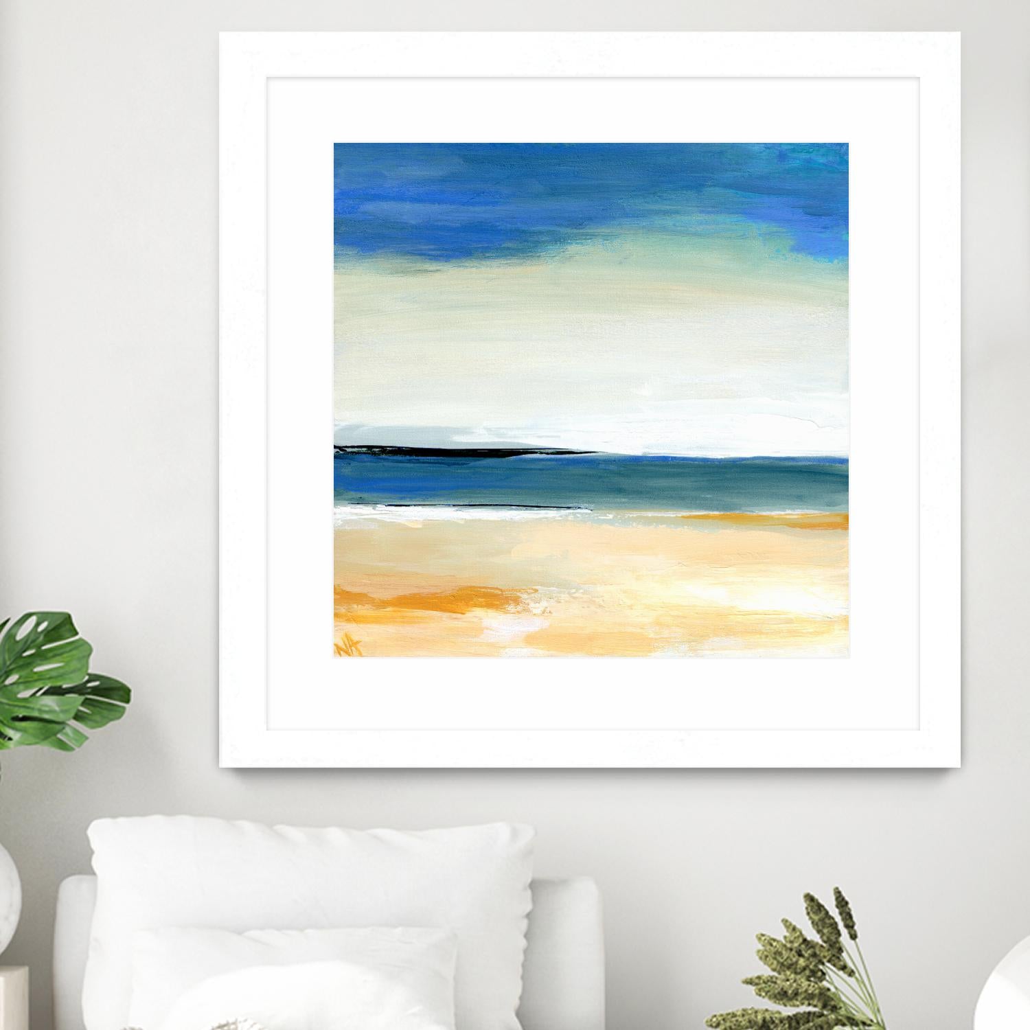 Seascape 2 by Niki Arden on GIANT ART - beige abstract