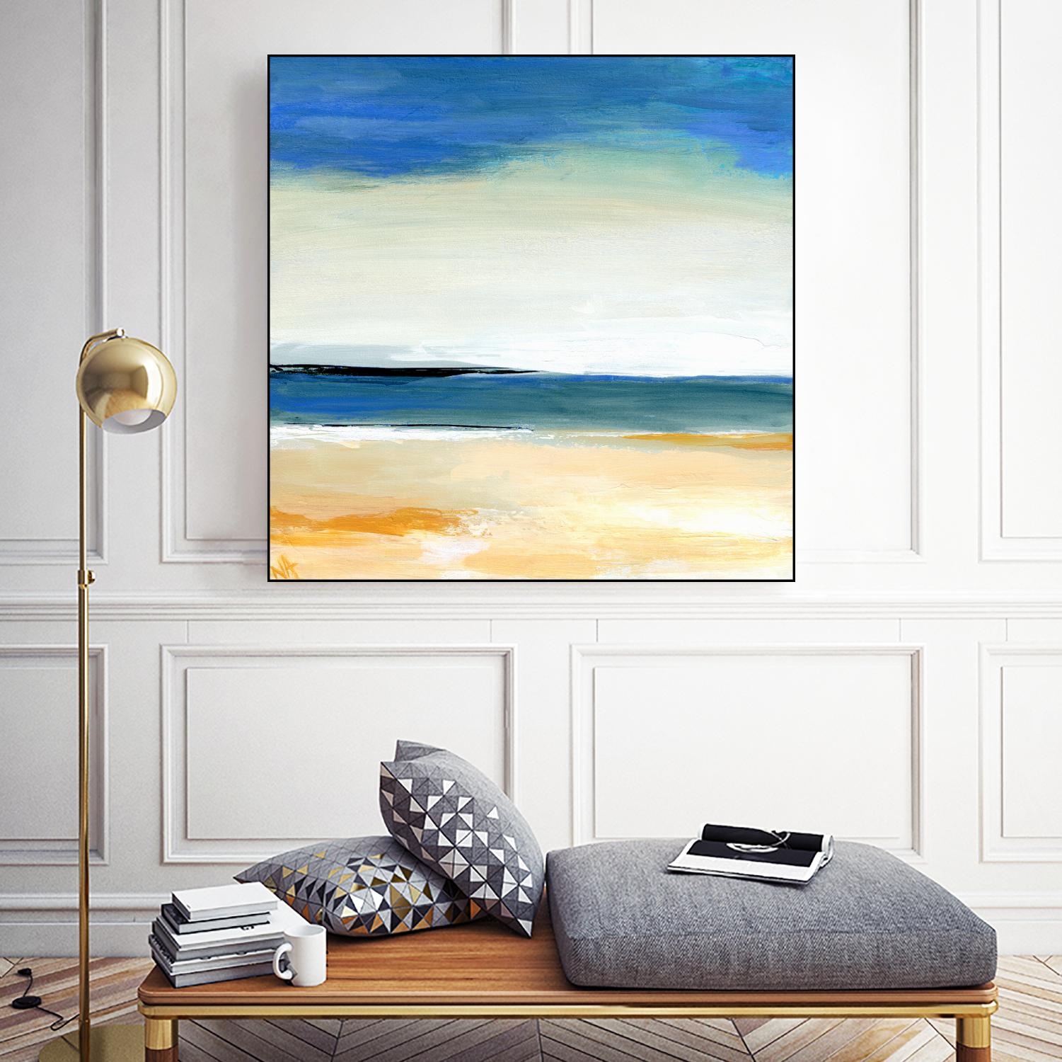 Seascape 2 by Niki Arden on GIANT ART - beige abstract