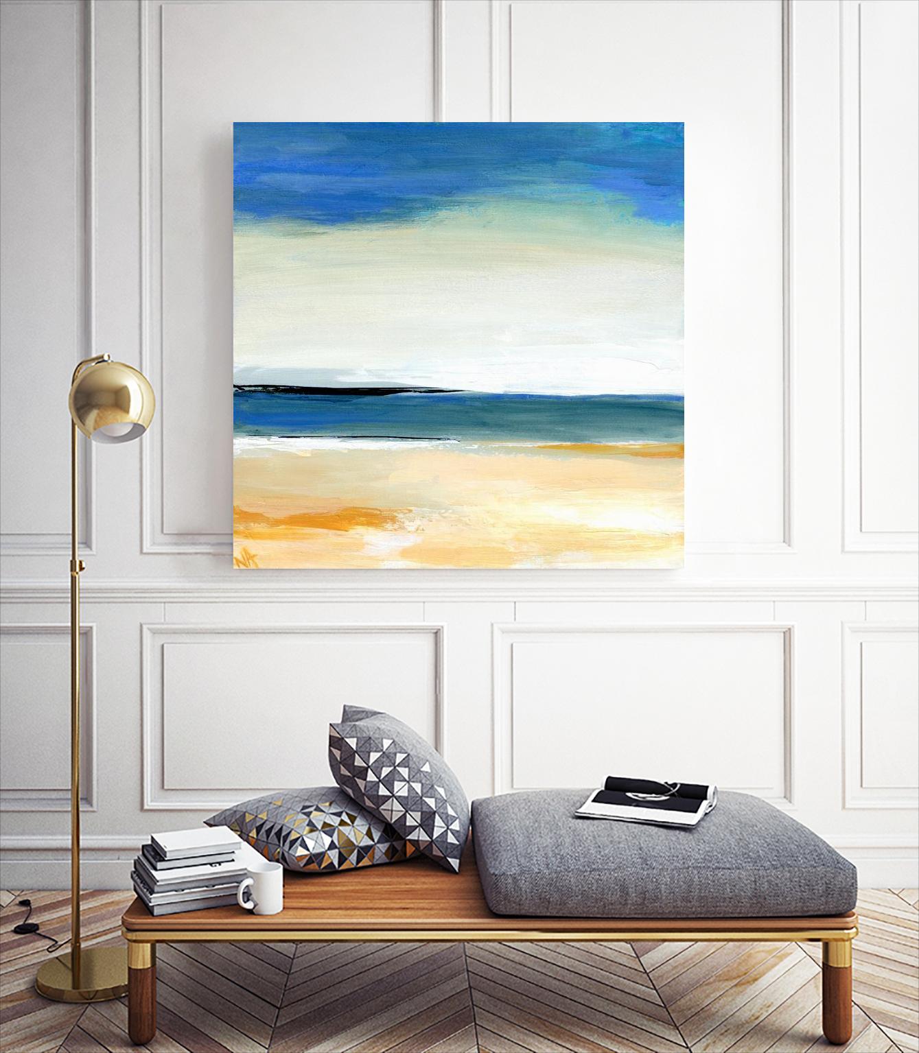 Seascape 2 by Niki Arden on GIANT ART - beige abstract