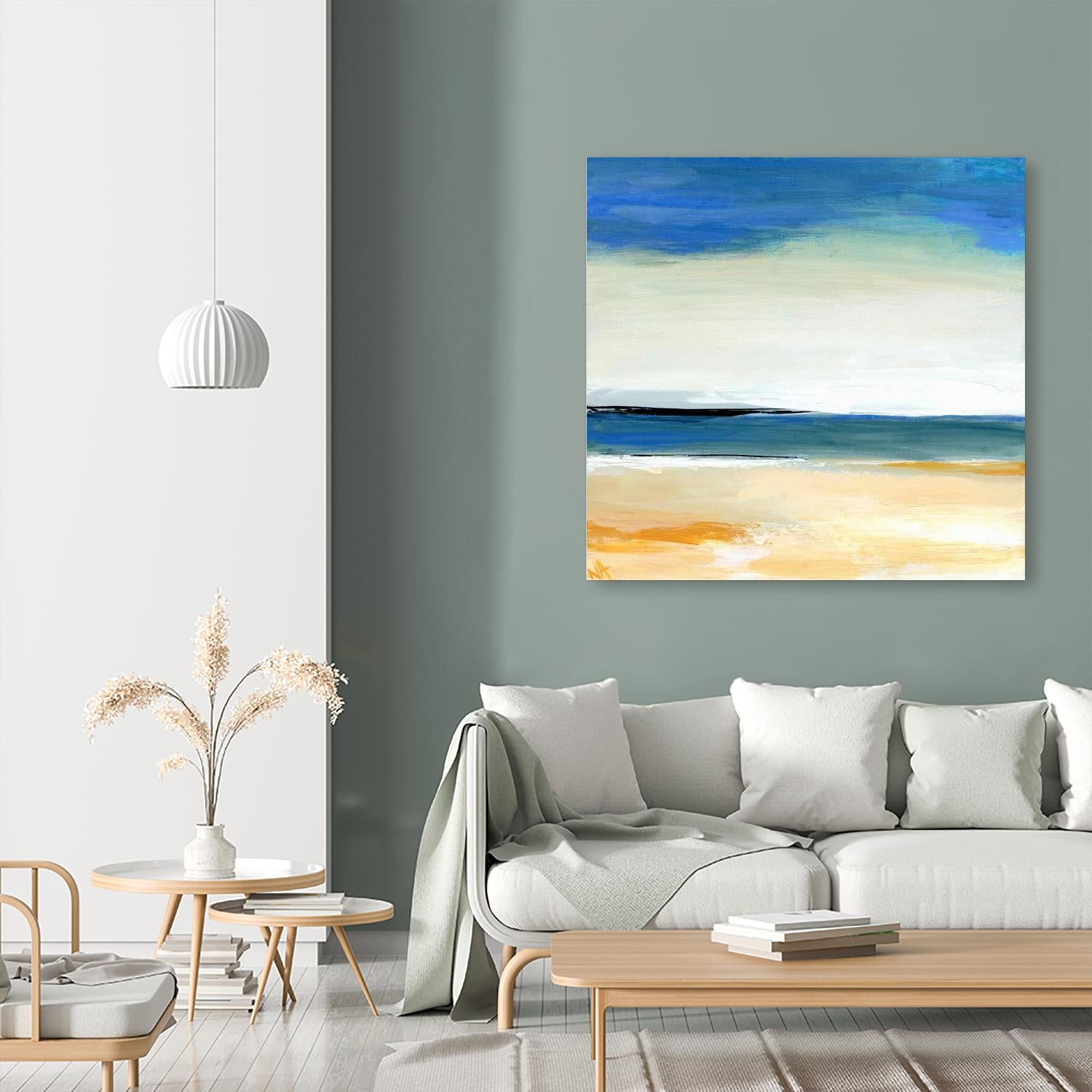 Seascape 2 by Niki Arden on GIANT ART - beige abstract