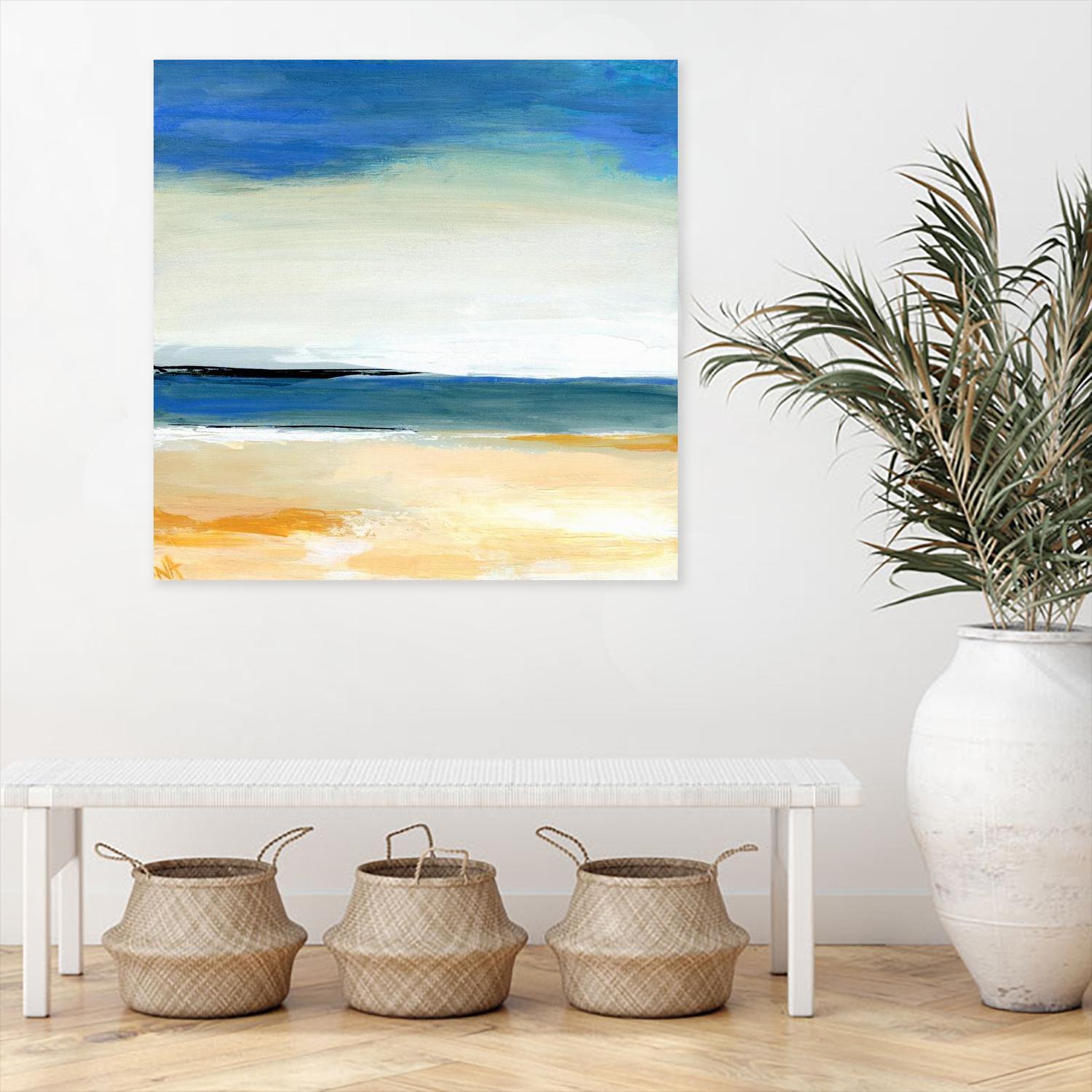 Seascape 2 by Niki Arden on GIANT ART - beige abstract