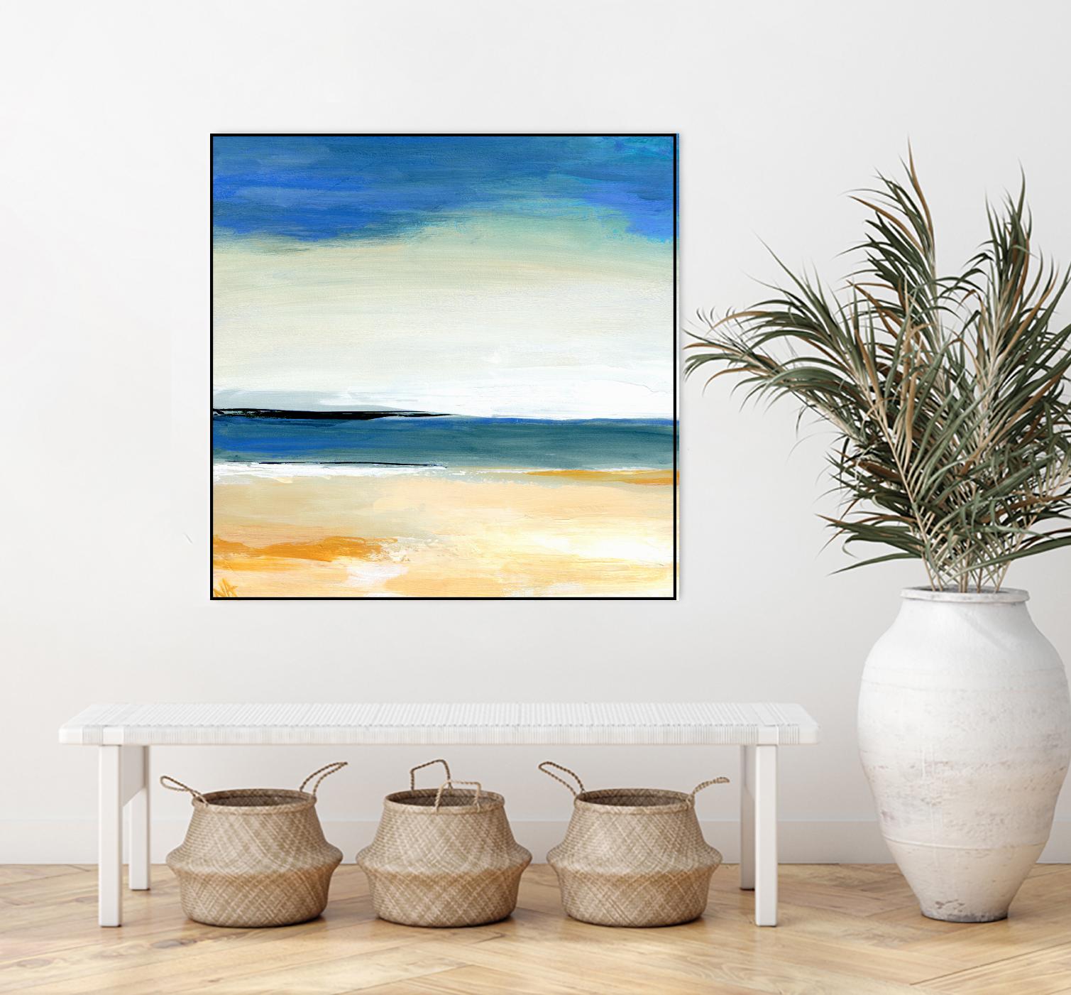 Seascape 2 by Niki Arden on GIANT ART - beige abstract
