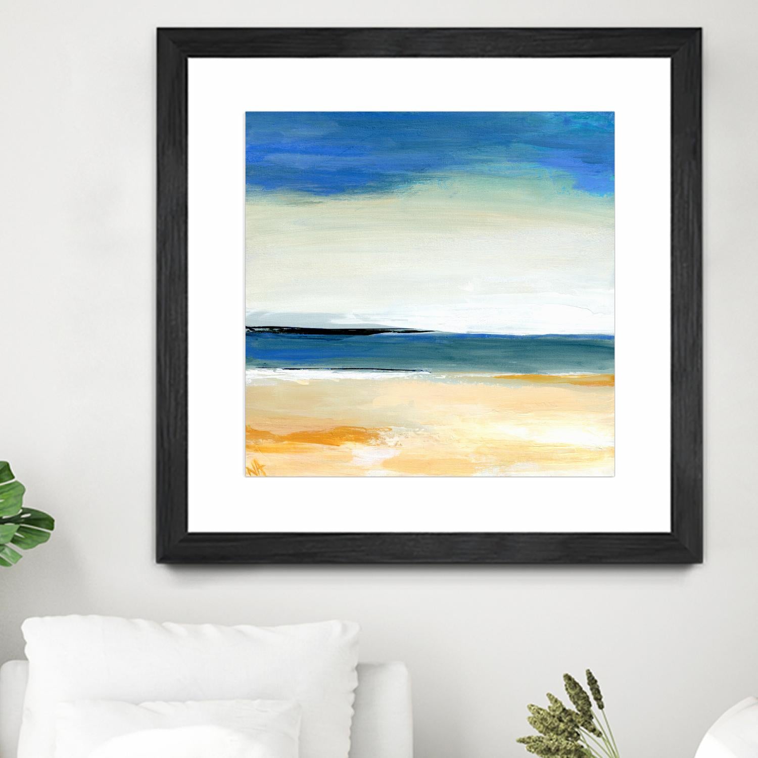 Seascape 2 by Niki Arden on GIANT ART - beige abstract