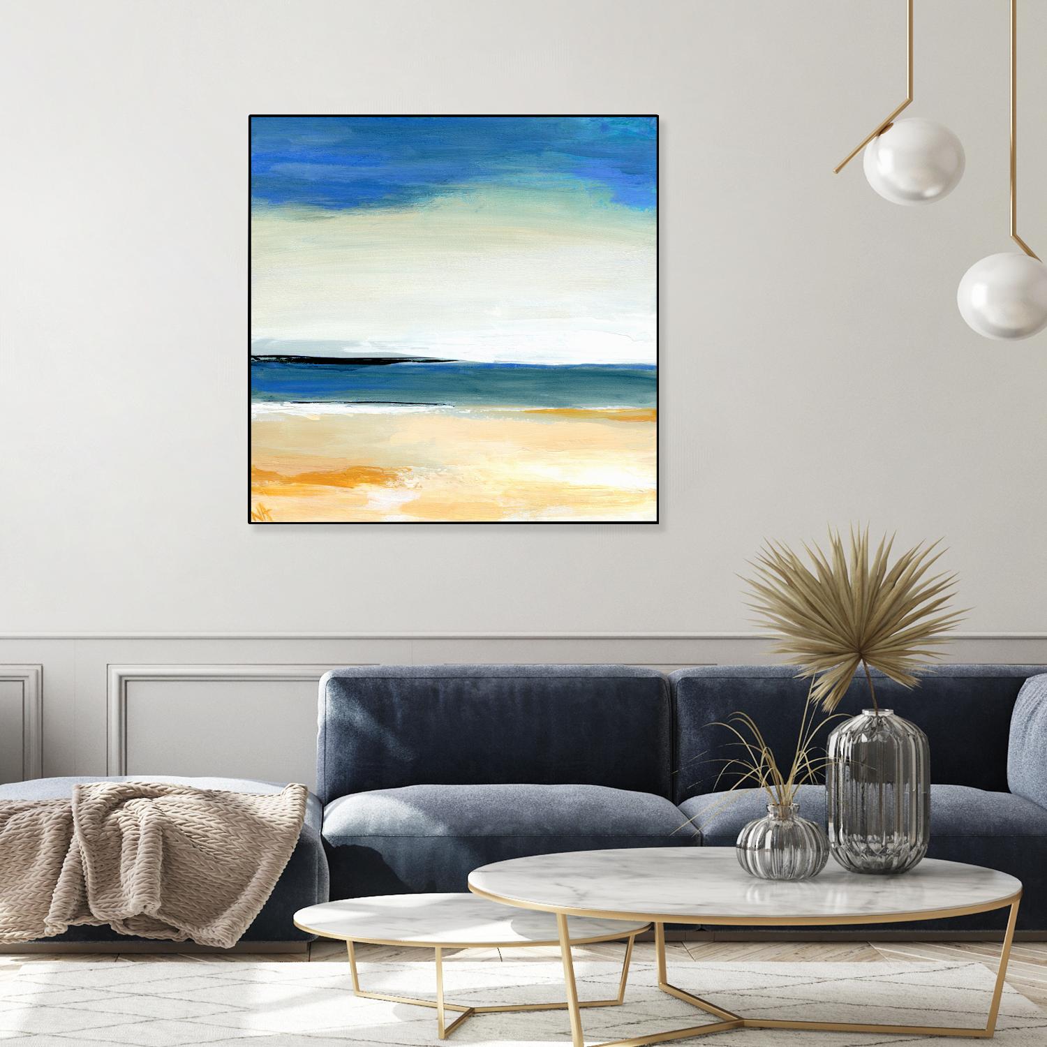 Seascape 2 by Niki Arden on GIANT ART - beige abstract