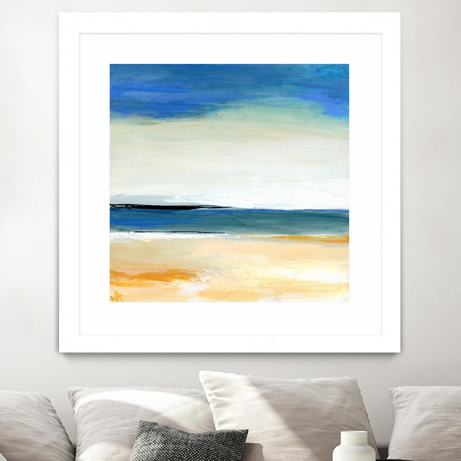 Seascape 2 by Niki Arden on GIANT ART - beige abstract