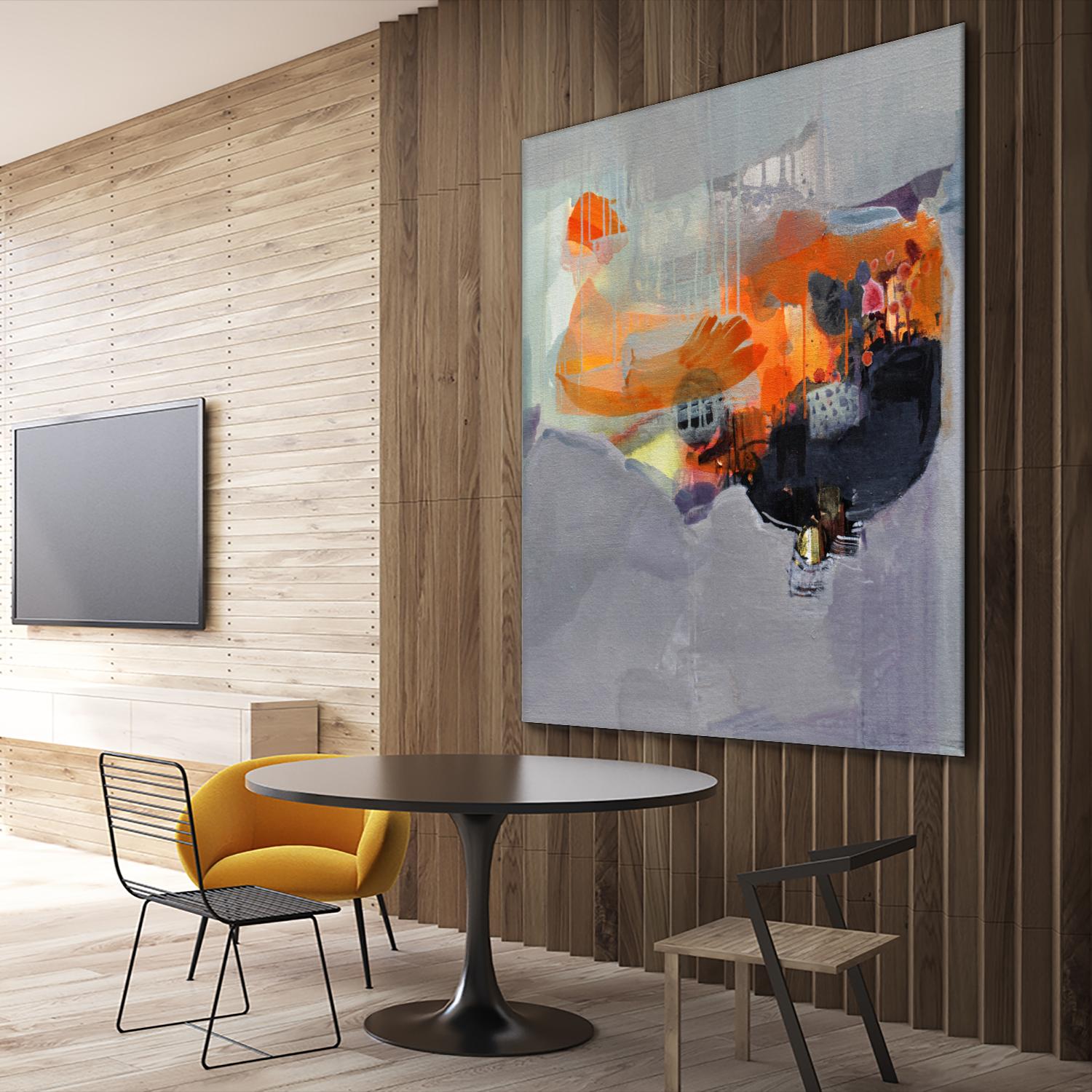 Carried Away by Lina Alattar on GIANT ART - multicolor abstracts; contemporary