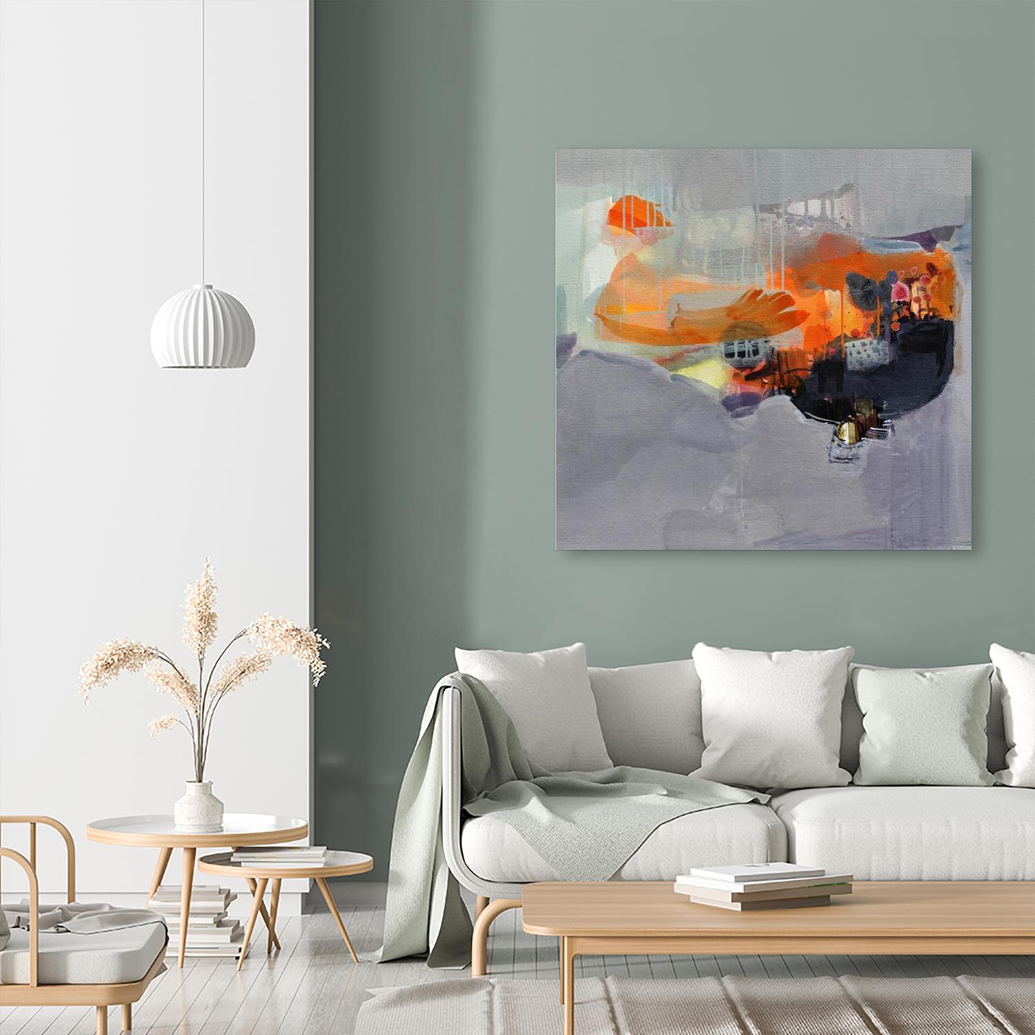 Carried Away by Lina Alattar on GIANT ART - multicolor abstracts; contemporary