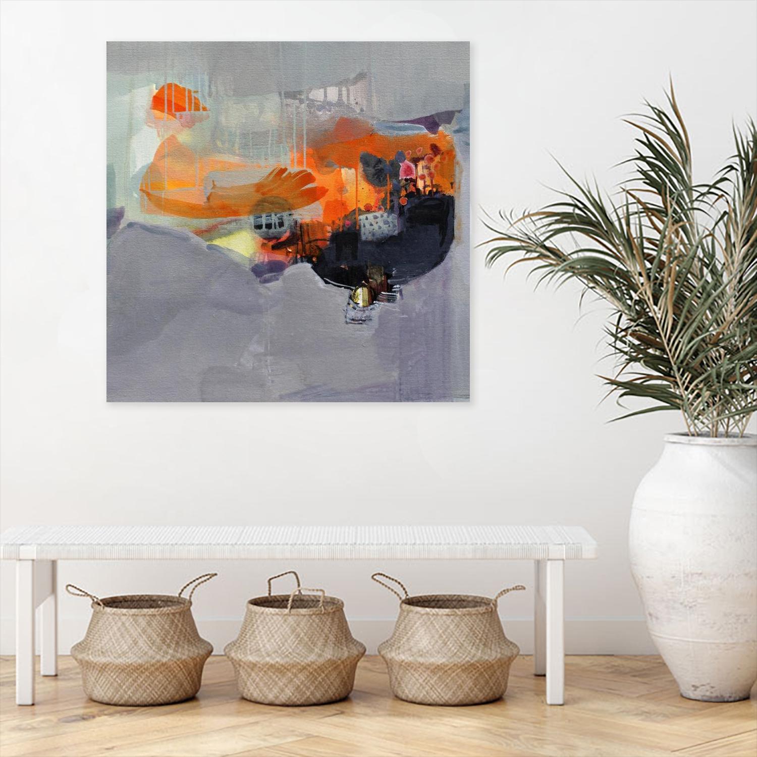 Carried Away by Lina Alattar on GIANT ART - multicolor abstracts; contemporary