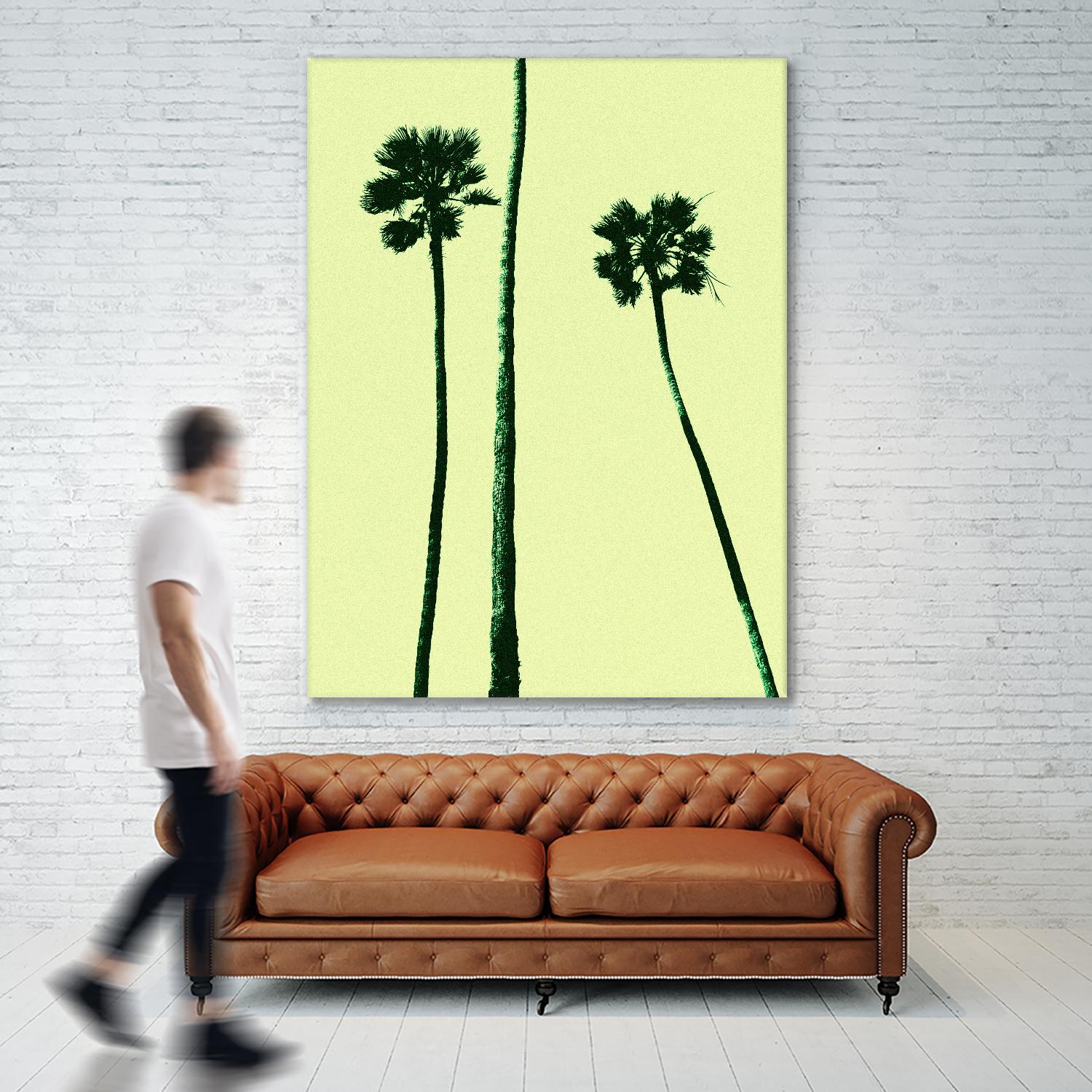 Palm Trees 2000 (Cyan) by Erik Asla on GIANT ART - multicolor photography; contemporary