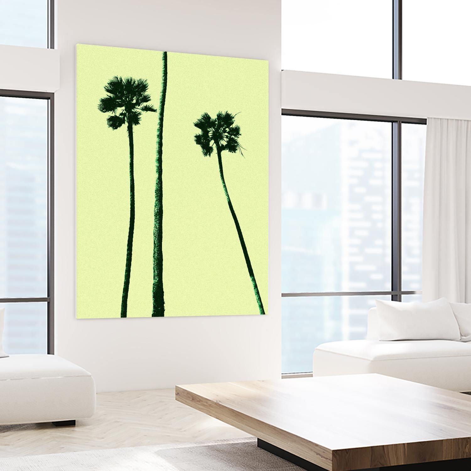 Palm Trees 2000 (Cyan) by Erik Asla on GIANT ART - multicolor photography; contemporary