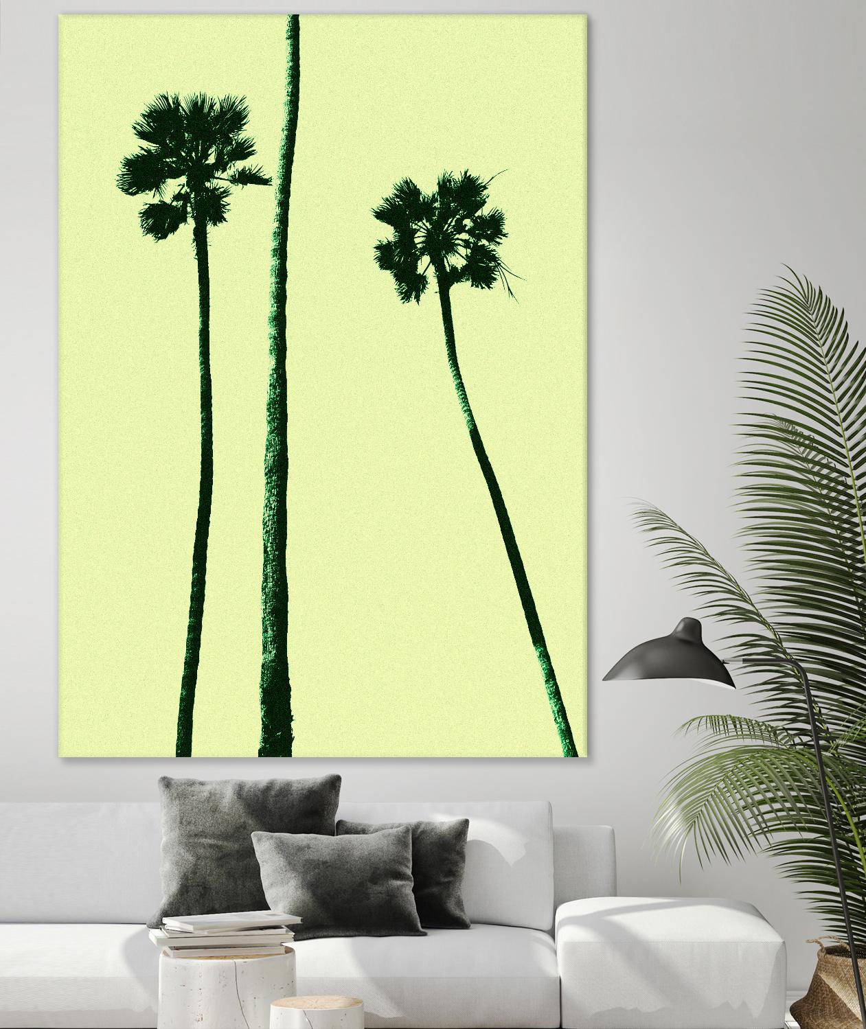 Palm Trees 2000 (Cyan) by Erik Asla on GIANT ART - multicolor photography; contemporary