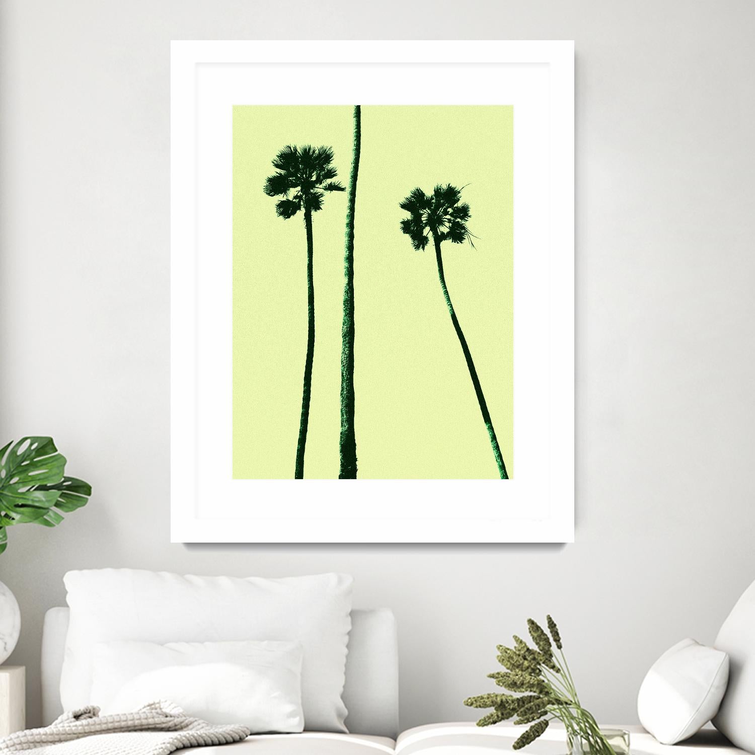 Palm Trees 2000 (Cyan) by Erik Asla on GIANT ART - multicolor photography; contemporary