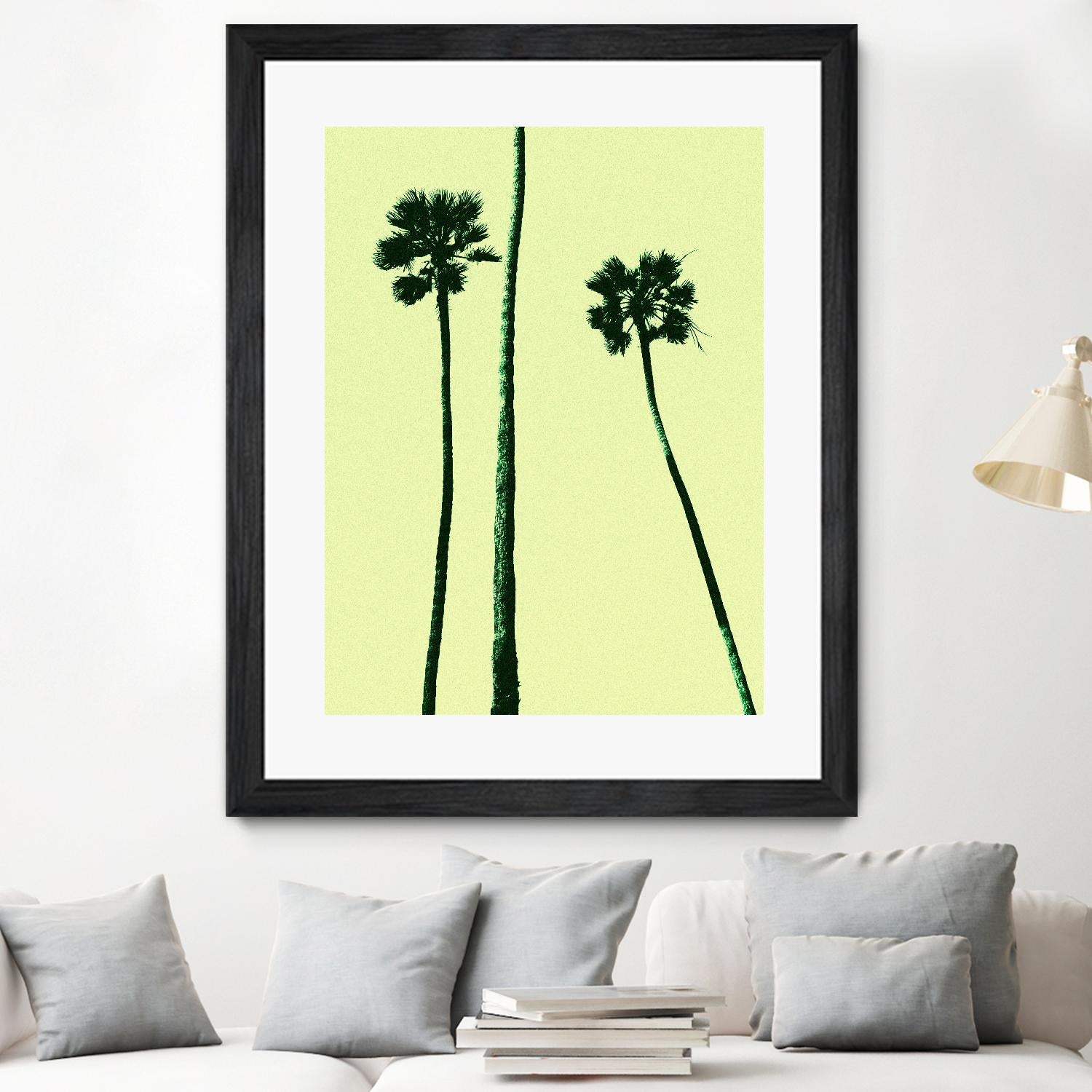 Palm Trees 2000 (Cyan) by Erik Asla on GIANT ART - multicolor photography; contemporary