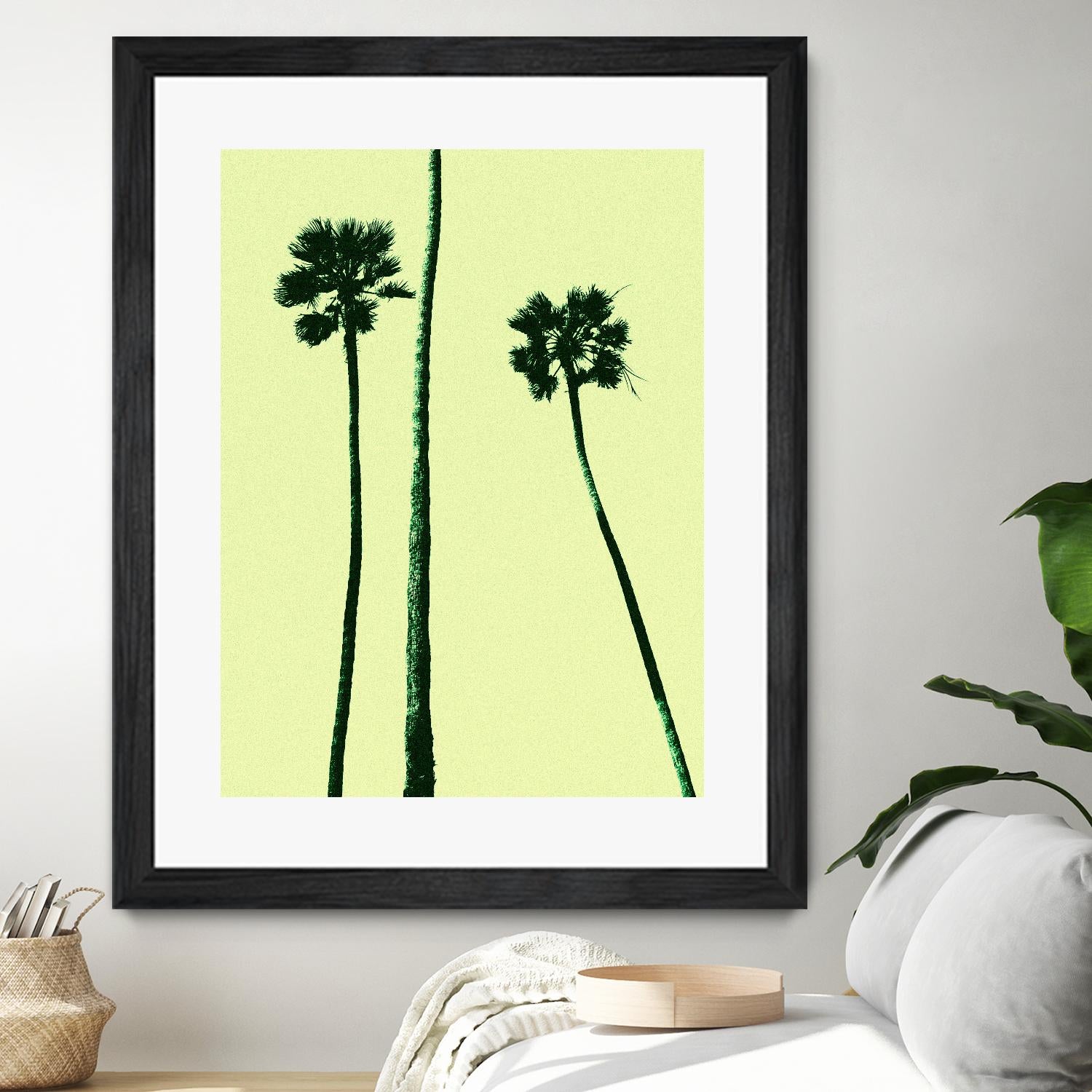 Palm Trees 2000 (Cyan) by Erik Asla on GIANT ART - multicolor photography; contemporary