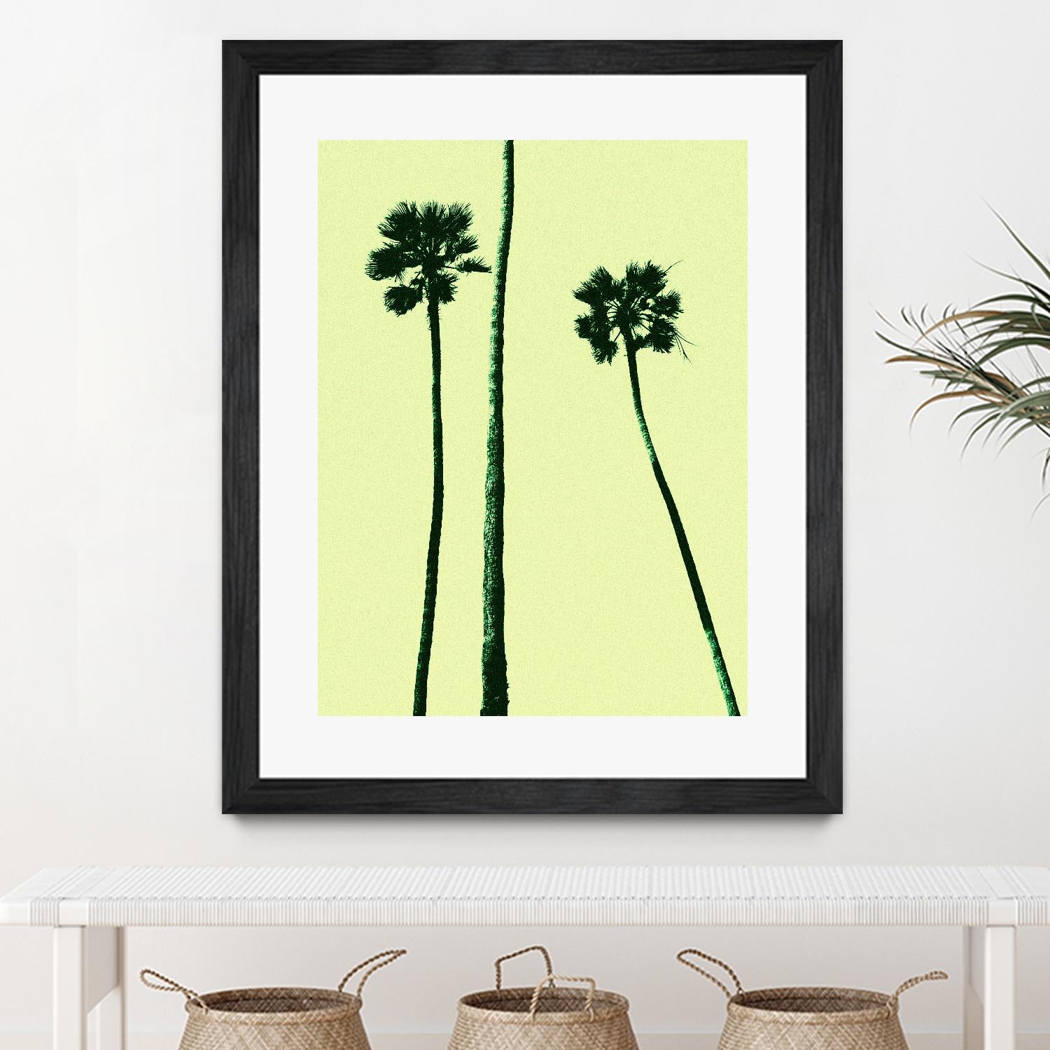 Palm Trees 2000 (Cyan) by Erik Asla on GIANT ART - multicolor photography; contemporary
