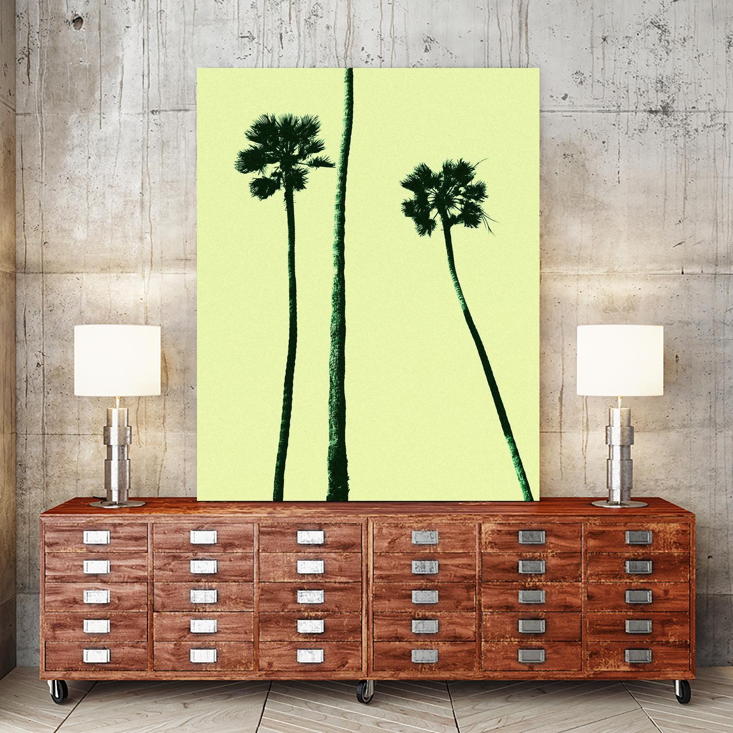 Palm Trees 2000 (Cyan) by Erik Asla on GIANT ART - multicolor photography; contemporary