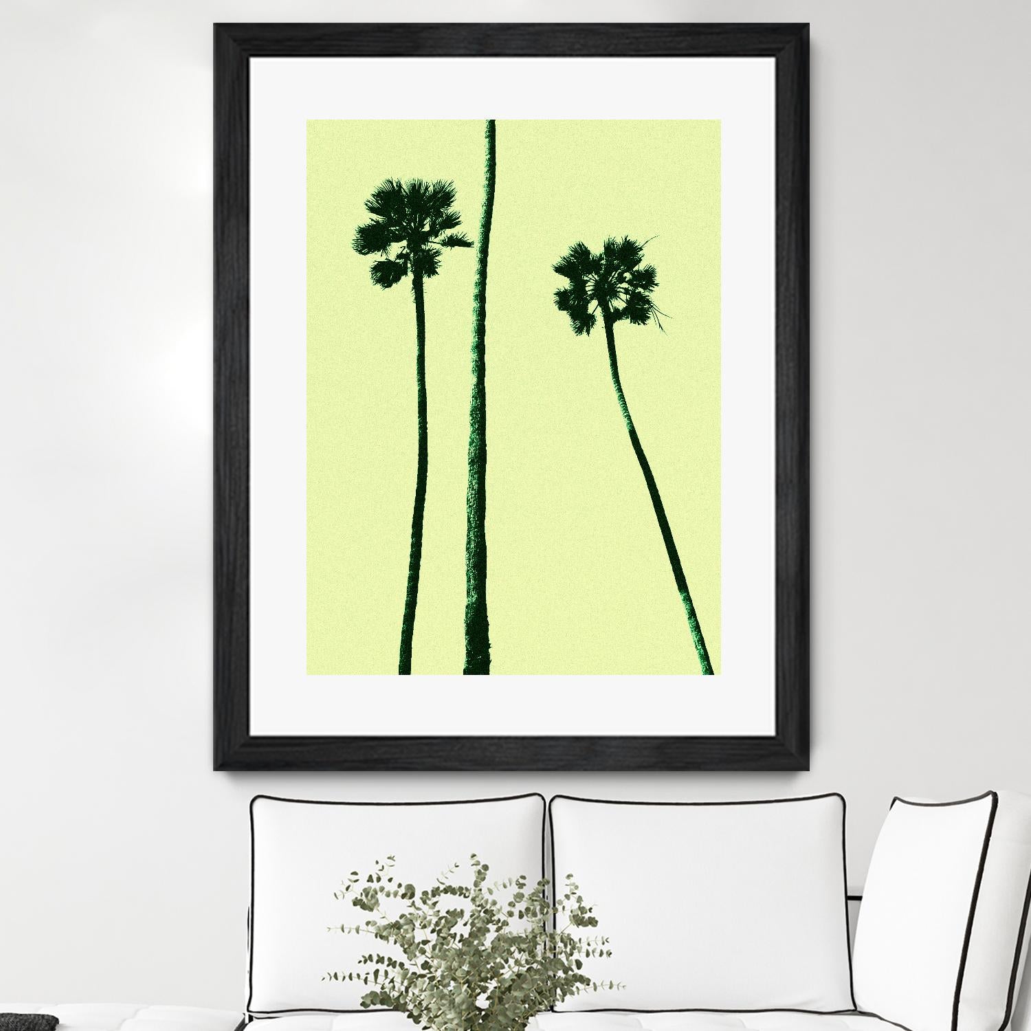 Palm Trees 2000 (Cyan) by Erik Asla on GIANT ART - multicolor photography; contemporary