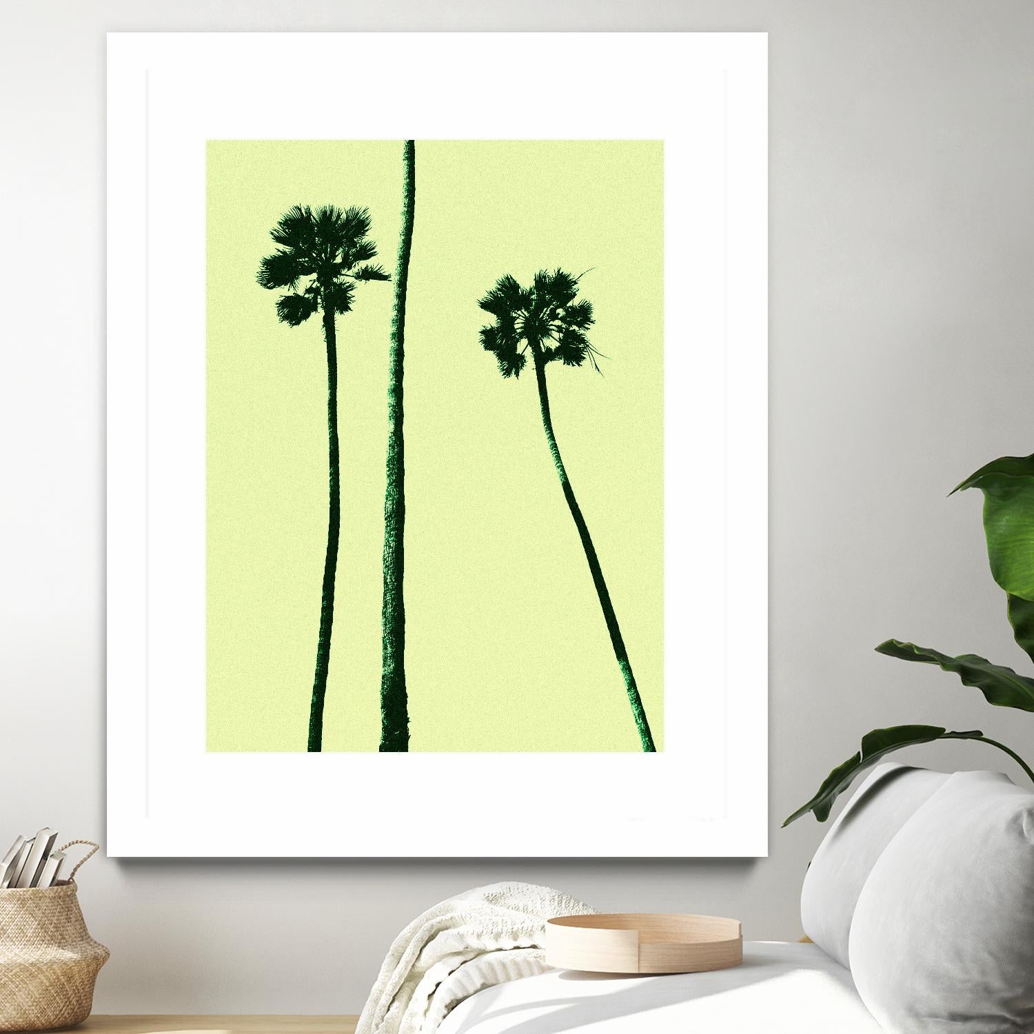Palm Trees 2000 (Cyan) by Erik Asla on GIANT ART - multicolor photography; contemporary
