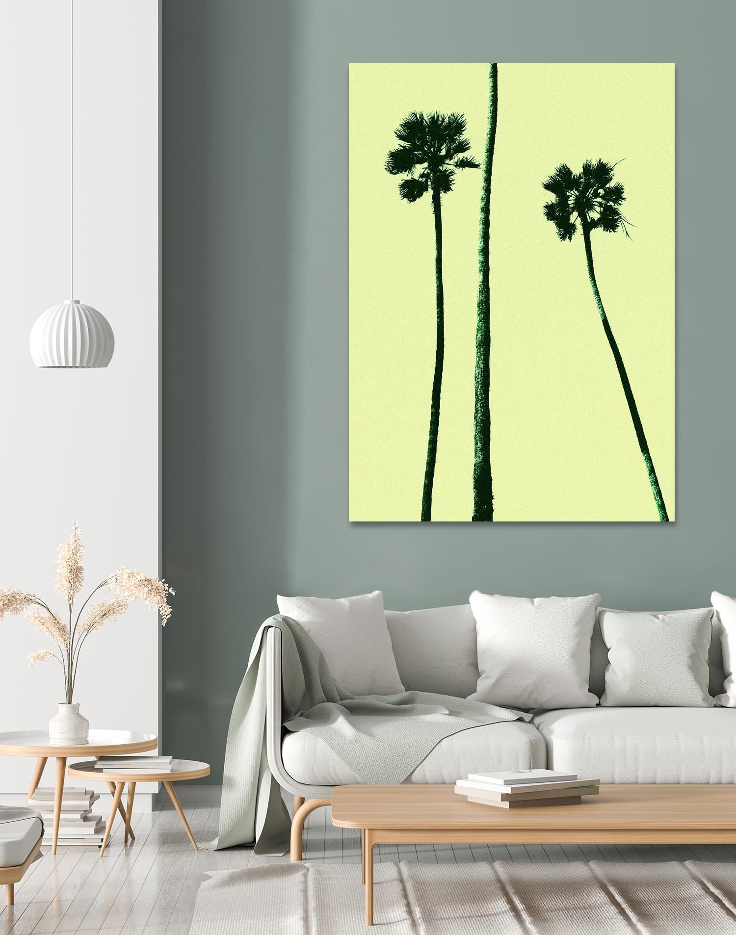 Palm Trees 2000 (Cyan) by Erik Asla on GIANT ART - multicolor photography; contemporary