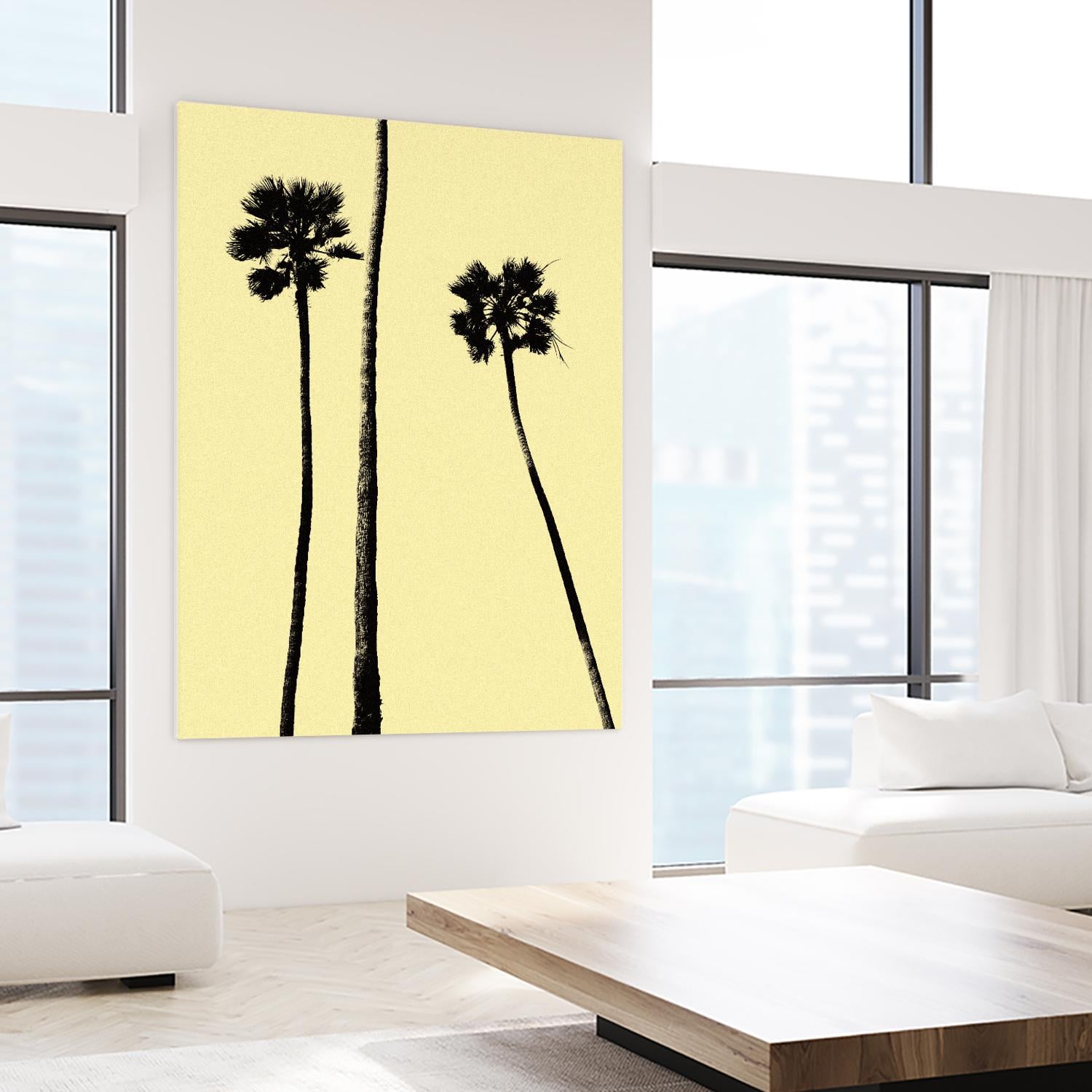 Palm Trees 2000 (Yellow) by Erik Asla on GIANT ART - multicolor photography; contemporary