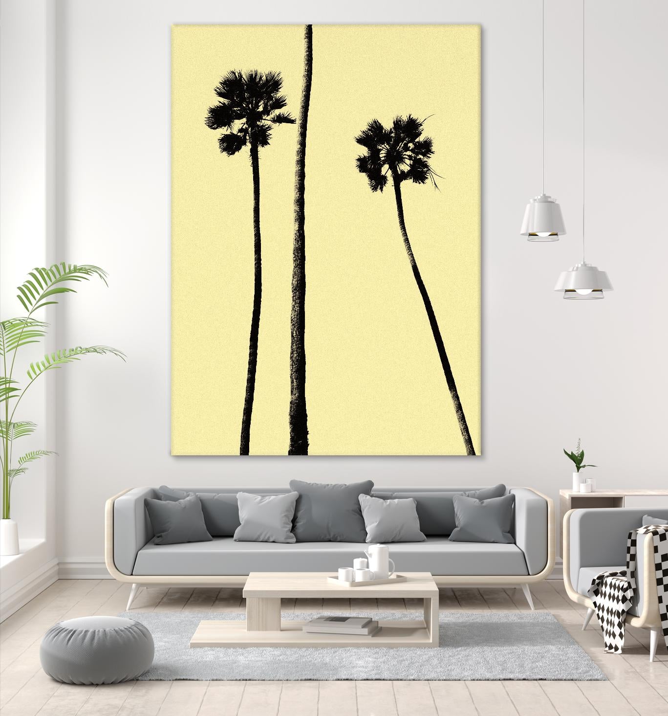 Palm Trees 2000 (Yellow) by Erik Asla on GIANT ART - multicolor photography; contemporary