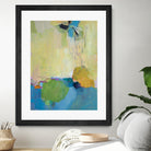 The Promise of Something by Lina Alattar on GIANT ART - blue,yellow abstracts, contemporary