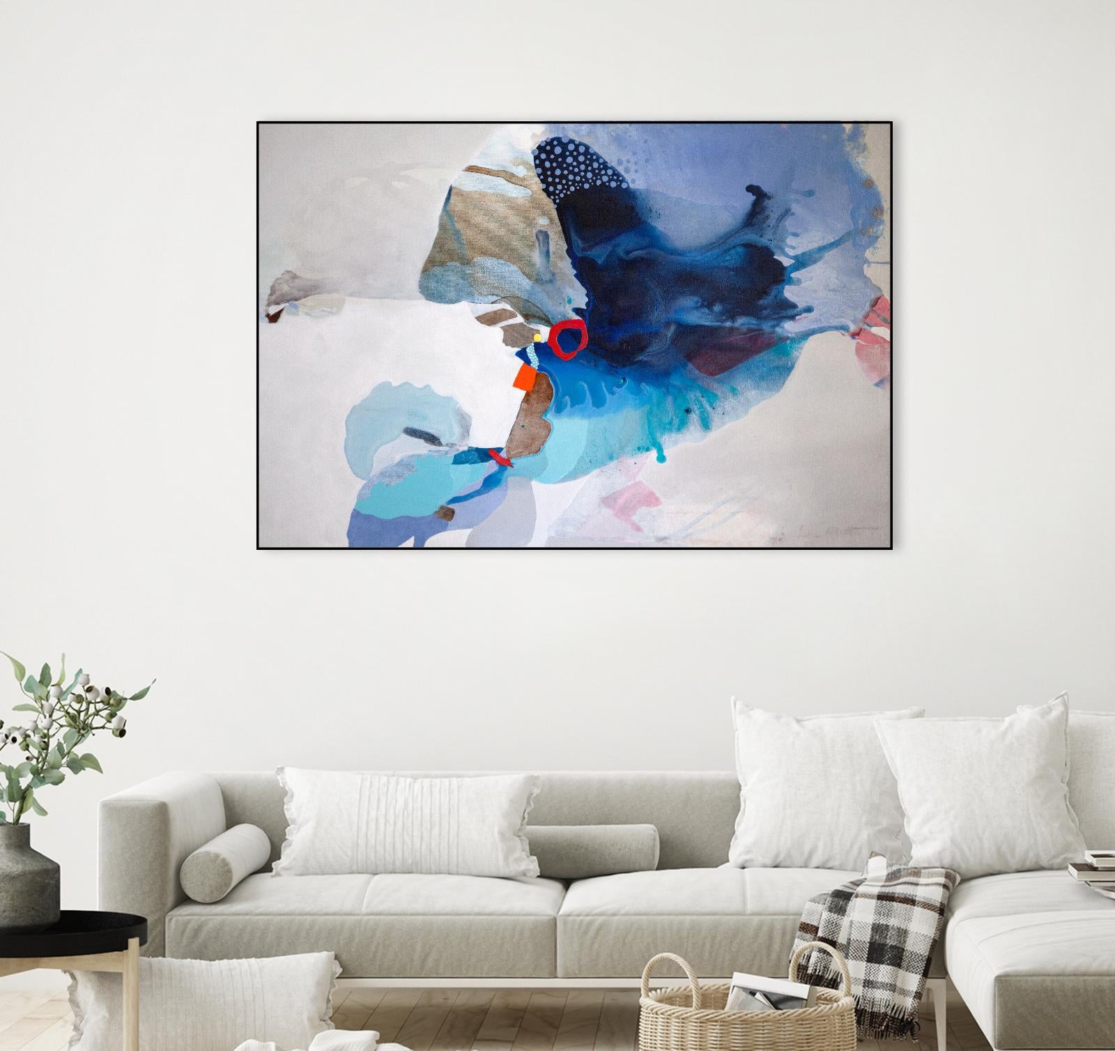 Ocean Tides by Lina Alattar on GIANT ART - multicolor abstracts, contemporary