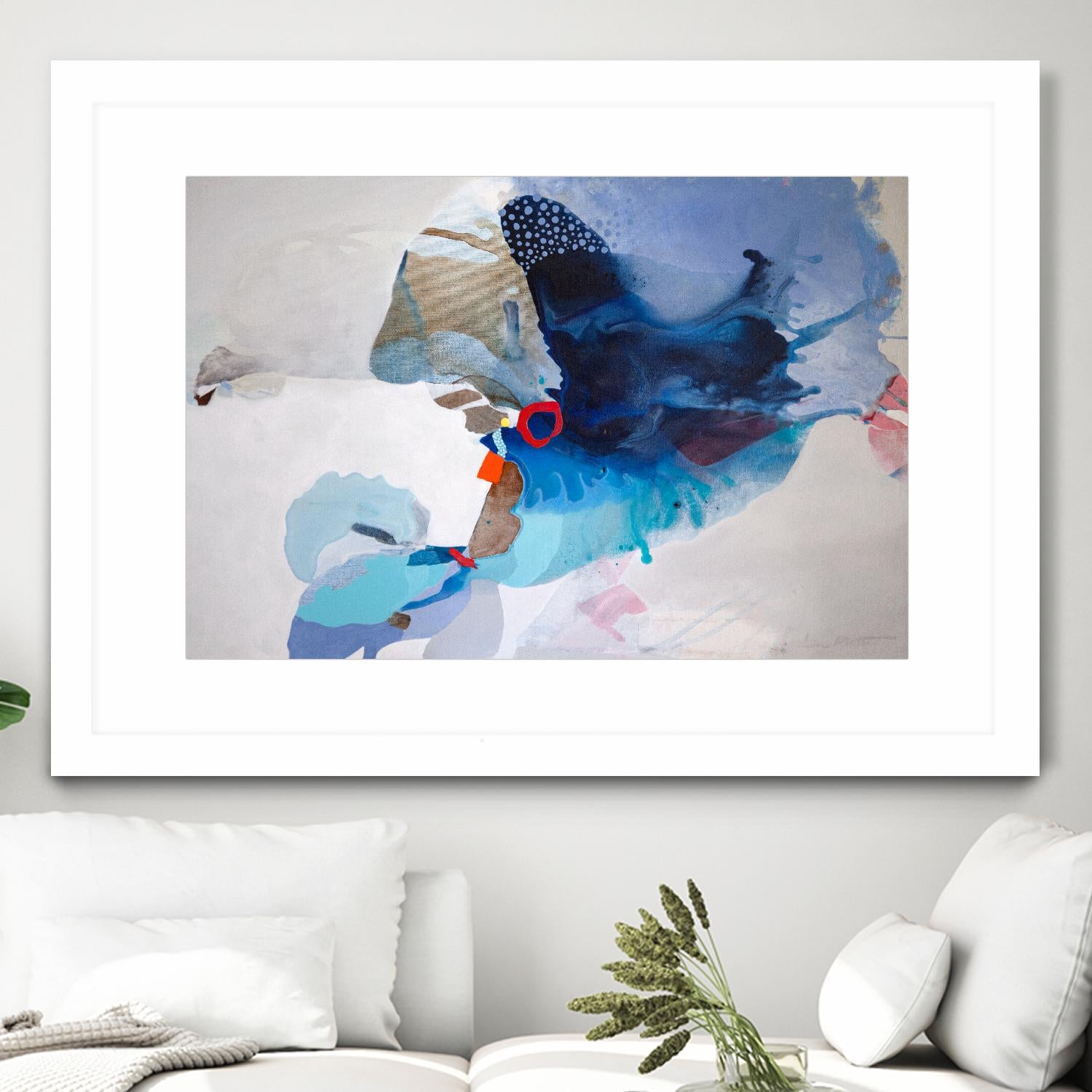 Ocean Tides by Lina Alattar on GIANT ART - multicolor abstracts, contemporary